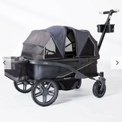 Gladly Anthem4 Deluxe 4-Seater Wagon Stroller - All-Terrain - Graphite