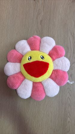 Murakami Pink Flower Plush Pillow 30cm
