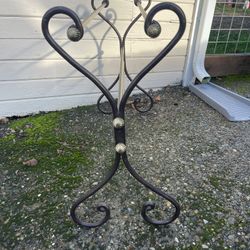 Glass And Wire Side Table