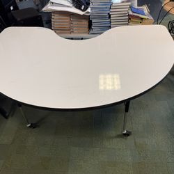 Dry Erase Kidney Table for classroom