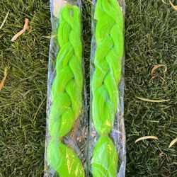 Neon Green Braiding Hair 24”
