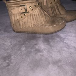 OBO ❤️Women's Ski Suede Fringed Moccasin Shoes Snow Ankle Boots Flat Heel Booties