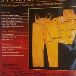 Concord 3 Piece Rainsuit