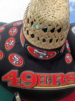 49ers Straw Hats