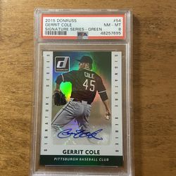Gerrit Cole Signature Series (GREEN) DonRuss 2015 PSA #54 - 9/10 Exist