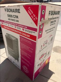 Bonaire 5,900 CFM air Force100 PORTABLE EVAPORATIVE COOLER NEW IN BOX