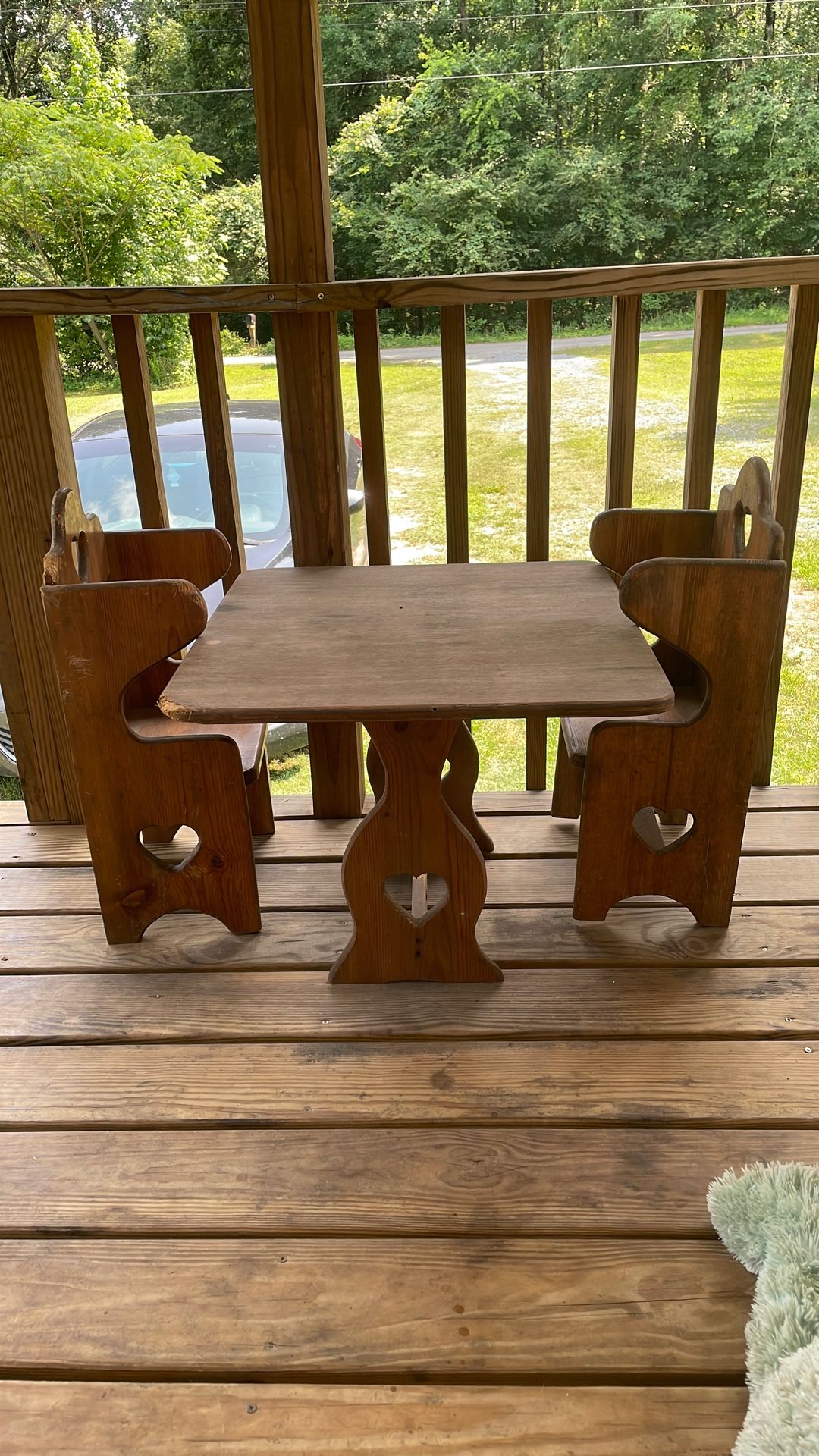 Kids Wooden Table And Chair Set