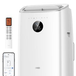 Dreo Portable Air Conditioners, 10,000 BTU Air Conditioner For Bedroom With Drainage-Free Cooling, 45dB Quiet, APP/Voice/Remote, 24h Timer With Fan & 
