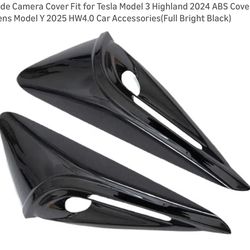 Tesla Model 3 Highland/ Model Y Juniper - Side Camera Covers / Gloss Black