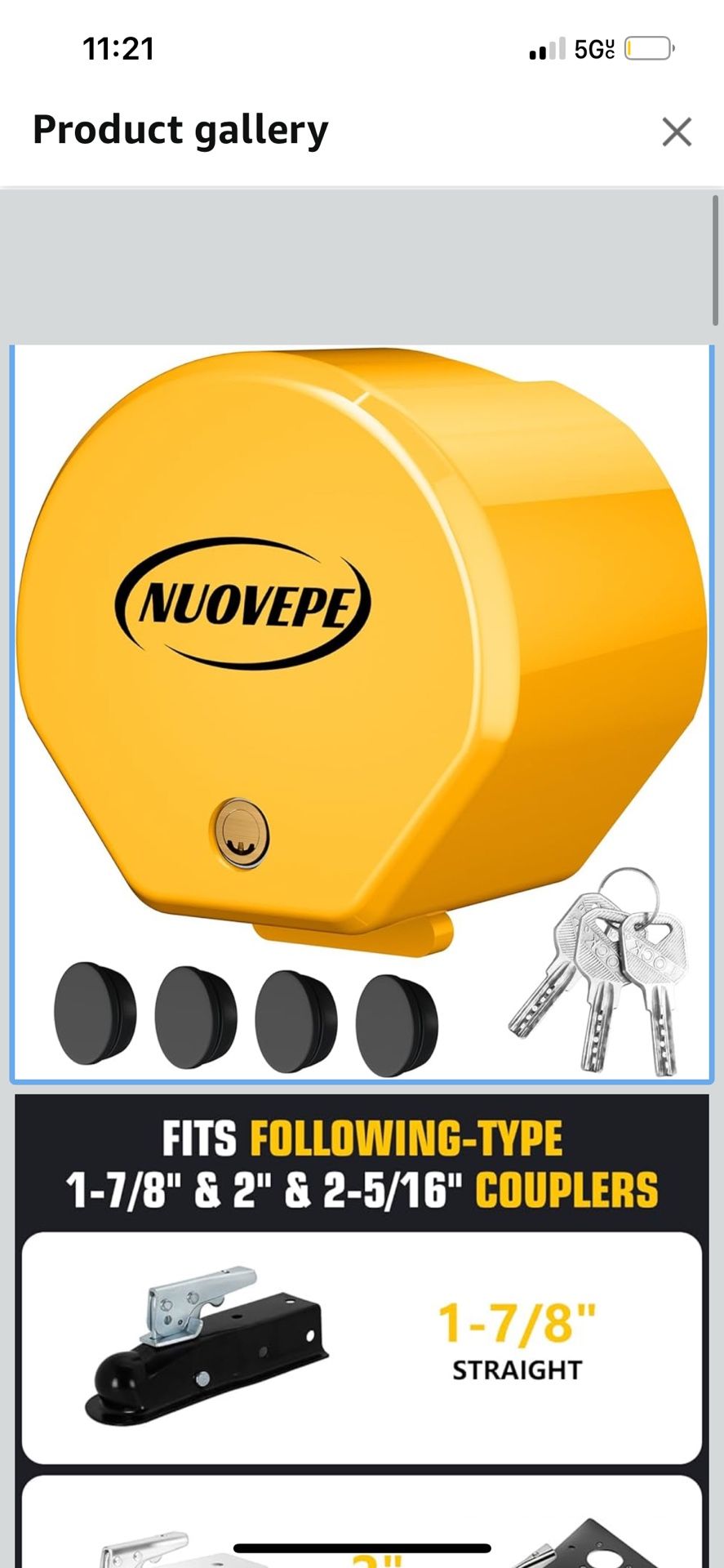Heavy Duty Trailer Hitch Locks