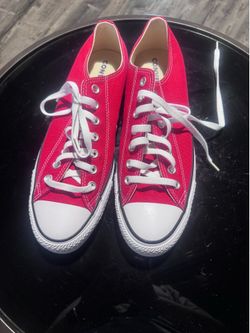 New all star red  converse mens 11 women's 13