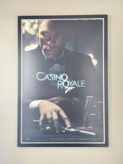 Framed Movie Poster Set – Casino Royale & The Godfather (Large Wall Art)