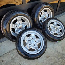 Rare 15x6/15x7 Genuine Porsche Cookie Cutter Wheels – New Tires