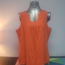 Orange Tank Top Size 2X