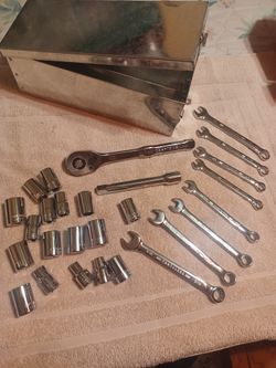 Craftsman tools and Metal box, everything is brand new
