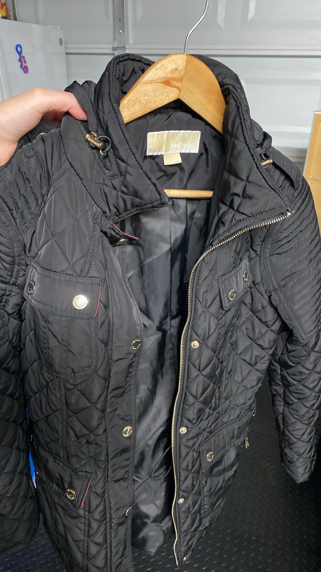 Michael Kors Black Rain Jacket