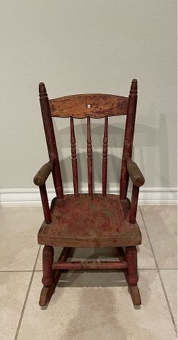 Vintage Wooden Child’s Rocking Chair