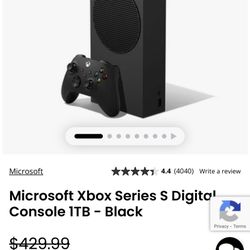 Xbox One Series S (Black 1 TB)