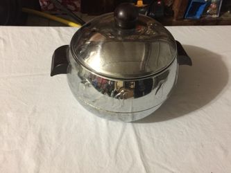 1950’s Southbend stainless ice bucket with penguins on sides
