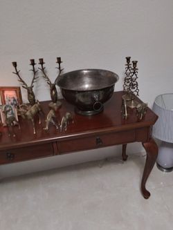 Antgue alpaca and bronze