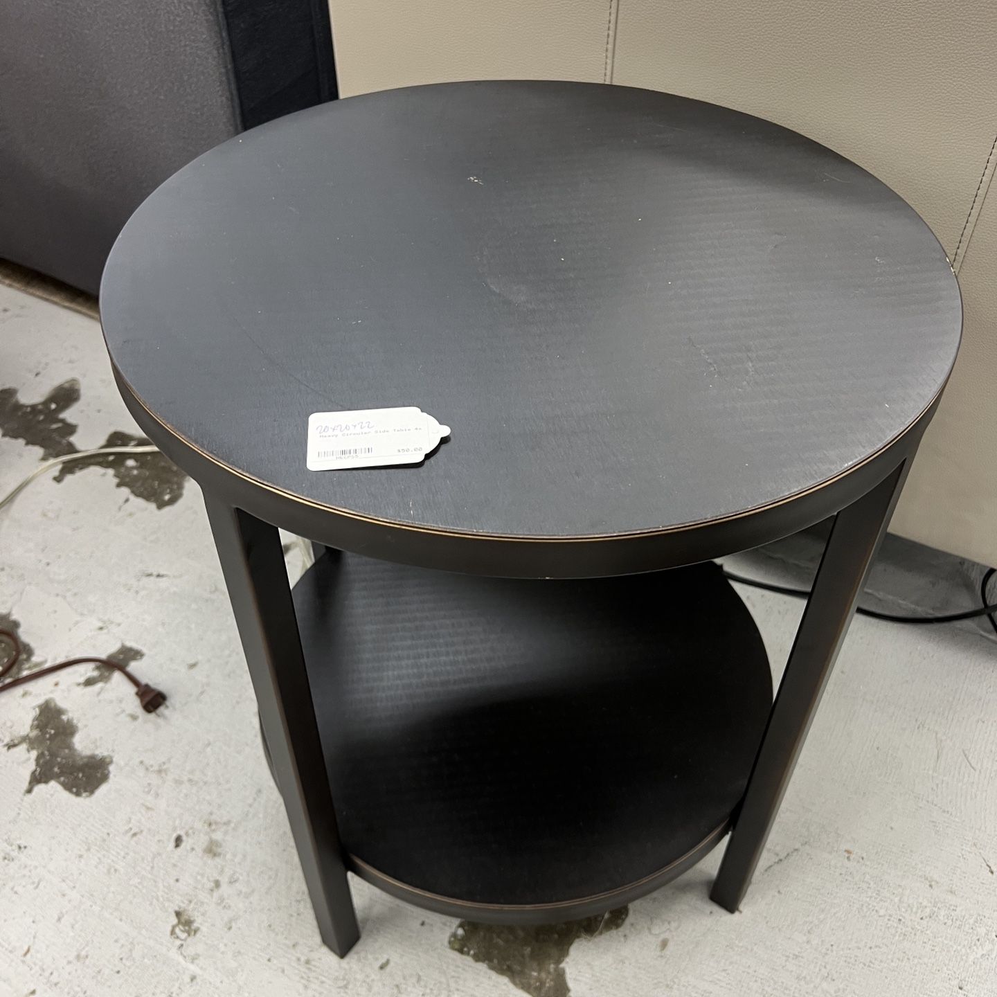 Heavy Circular Side Table