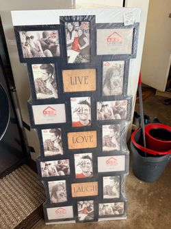 Live Love Laugh Collage Photo Frame - Fits 18 photos