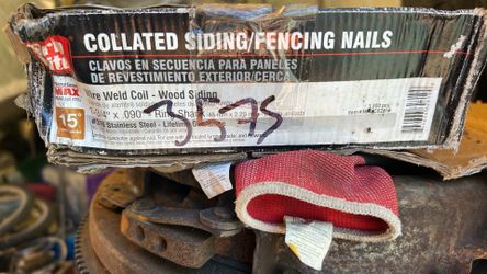 Stainless 1-3/4” x .090” coil siding nails