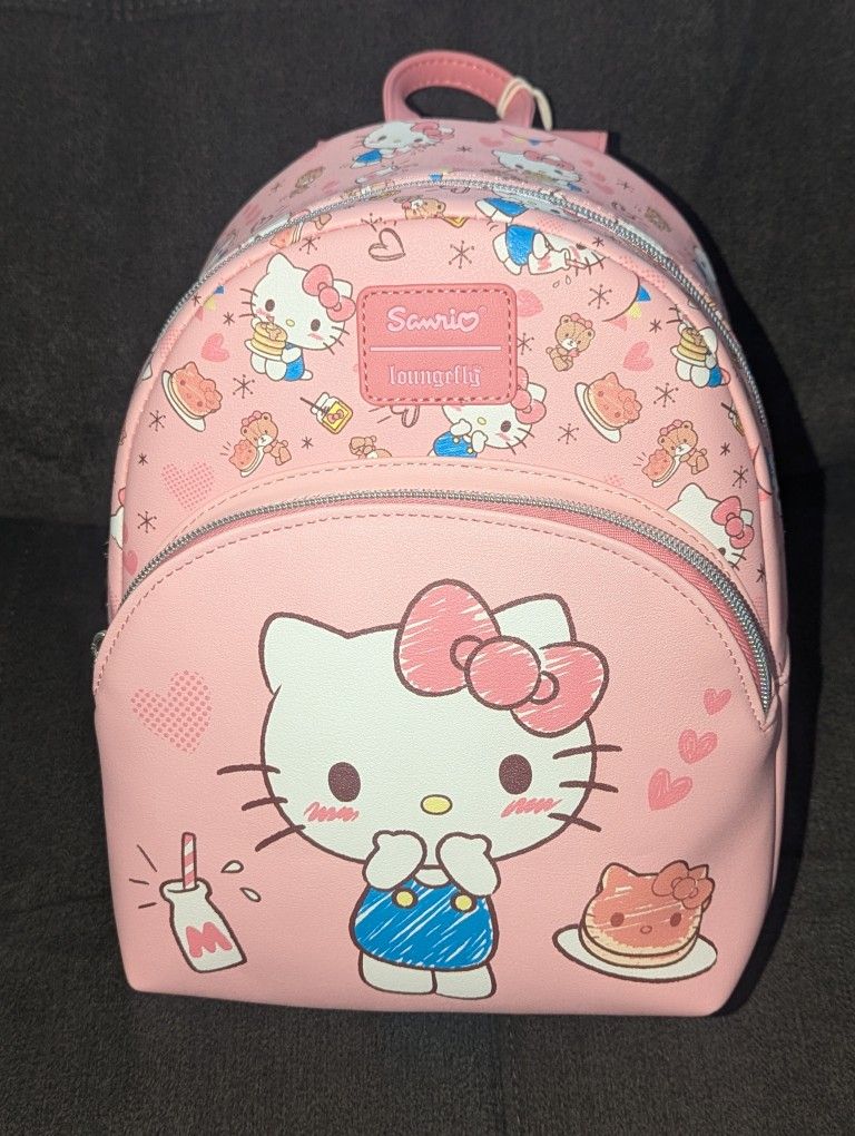 Loungefly x Sanrio Hello Kitty Friends Pink Hearts Mini Backpack Brand New with Tags