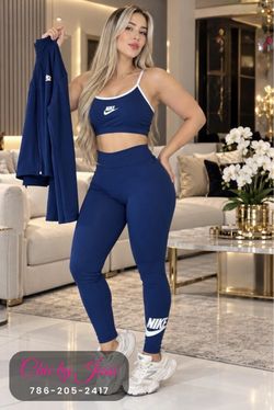 Nike 3-Piece Navy Blue Activewear Set