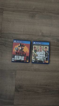 PS4 GTA 5 & Red Dead Redemption 2 - BOTH FOR $20