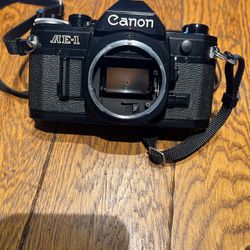 Canon AE-1 Black Body Camera