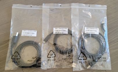 USB 3.1 Standard-A Male
to USB Type-C Male
Cable 1M 10G 3A