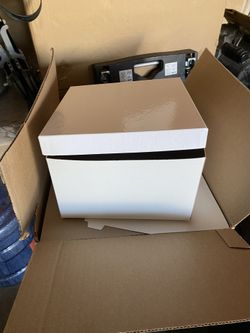 Uline 10x10 White Gift Boxes W/ Lid