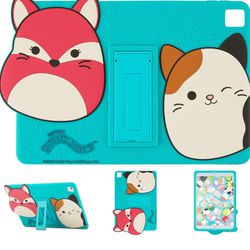 Komar Kids Squishmallow Kids Tablet Cover for 9th, 8th & 7th Generation Cases for iPad, 2021/2020/2019, Case with Stand, Shockproof, Silicone Protecto