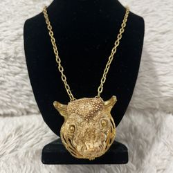 Vintage gold plated Taurus necklace