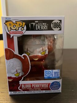 EXCLUSIVE Bloody Pennywise Shelf Sitter Funko Pop #1866 It Welcome to Derry HBO
