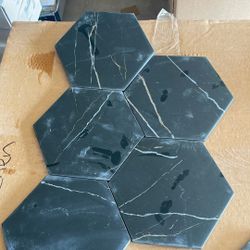 Black Hex Tile