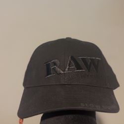 Black on Black adjustable Raw Hat