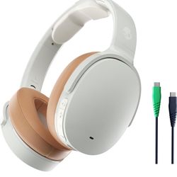 Skullcandy Hesh ANC Over-Ear Noise Cancelling Wireless Headphones, 22 Hr Battery, Microphone, Works with iPhone Android and Bluetooth Devices - Mod Wh