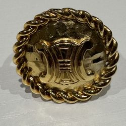 Celine Gold Plated Scarf Ring