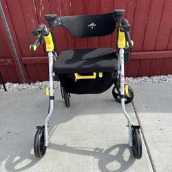 Medline Premium Empower Rollater Walker With Seat 