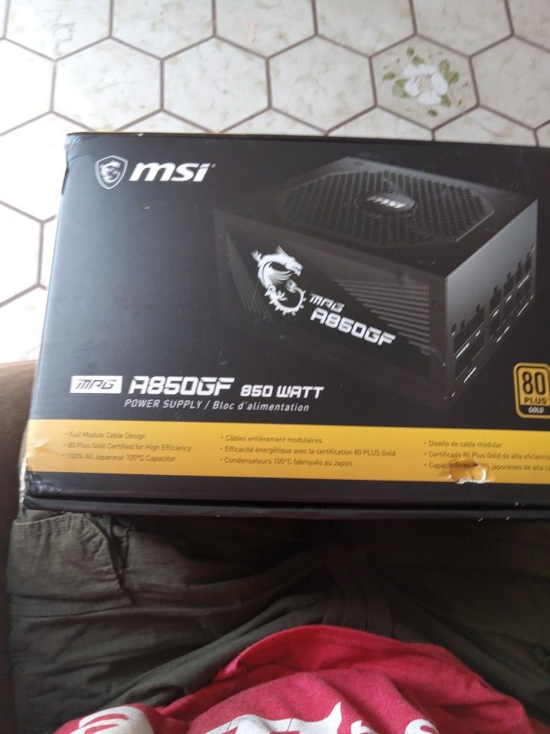 Msi A850GF 850vwatt Power Supply