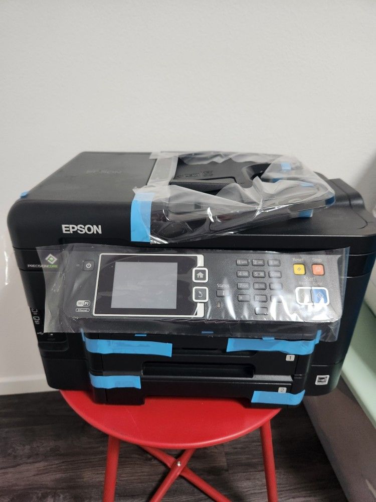 Epson WorkForce WF-3640 Wireless Color All-in-One Inkjet Printer with Scanner and Copier. Never used