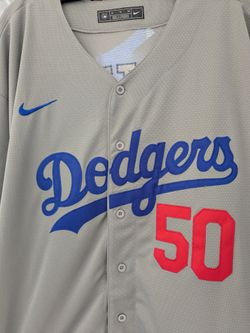 Dodgers Jersey #50 Betts Gray XL