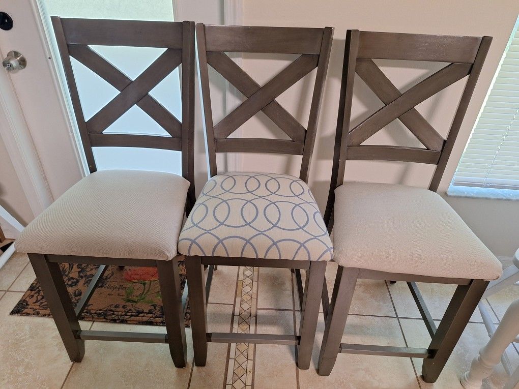 3 Bar Height Chairs for Sale NEW Covers