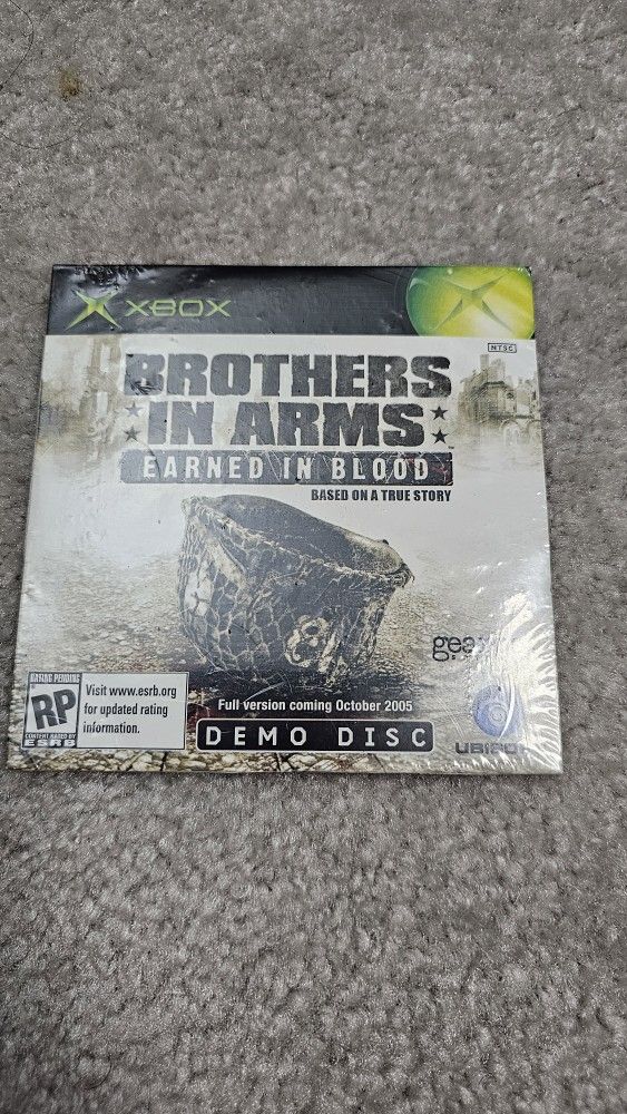 Brother In Arms Earned In Blood Demo Disc Sealed New Xbox