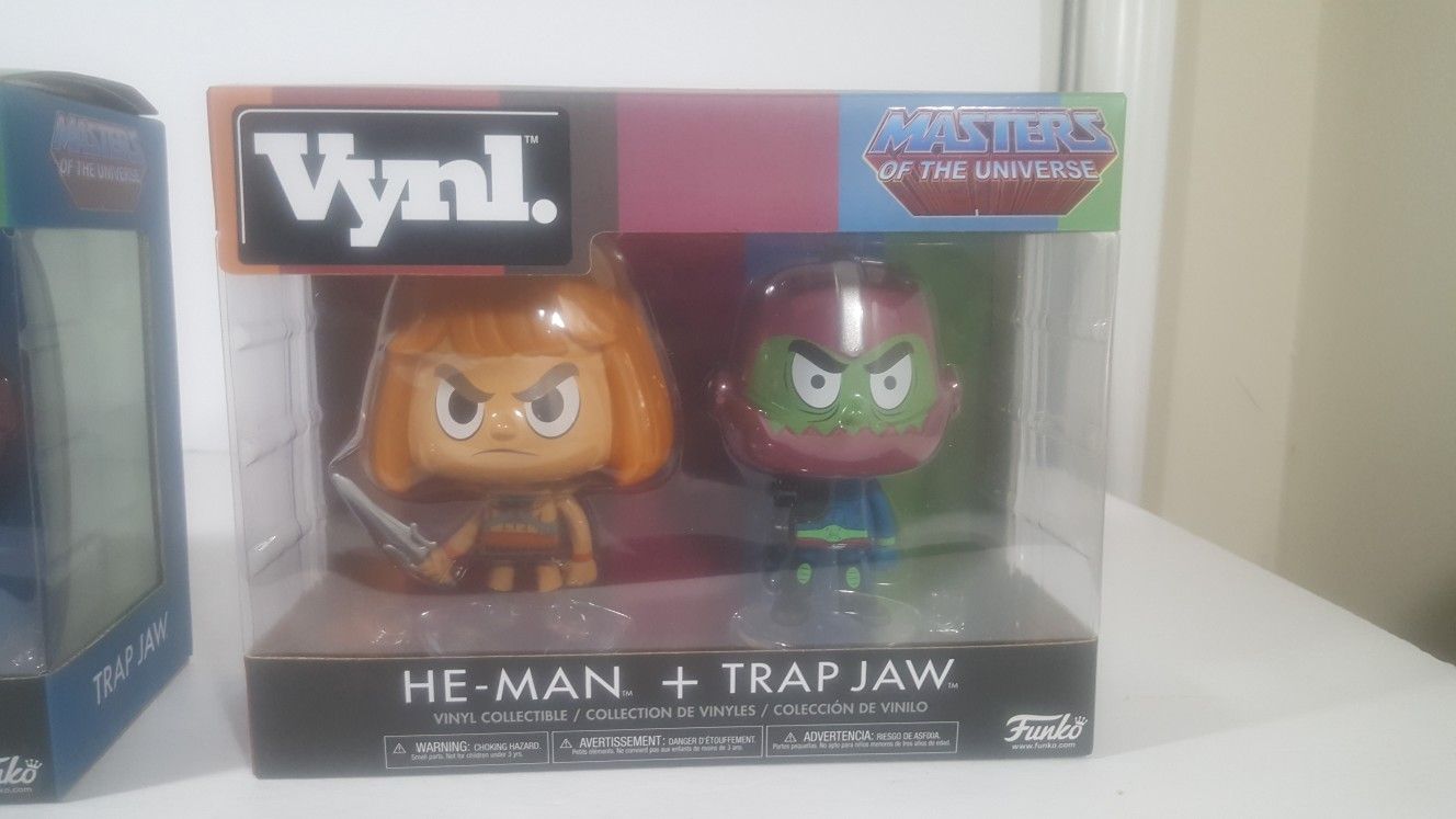 Vynl masters of the universe he-man & Trap jaw funko pop