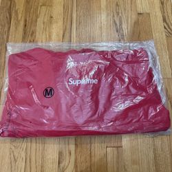 DS Red Supreme Box Logo Hooded Sweatshirt FW23