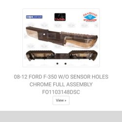 08-12 FORD F-350 W/O SENSOR HOLES CHROME FULL ASSEMBLY