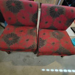 Pair of Red Chairs
